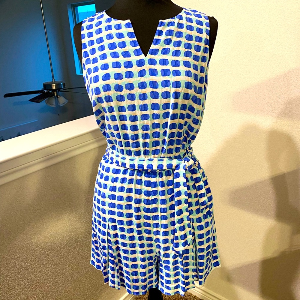 Kate Spade island stamp print romper size M